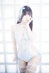 [Cosplay] 霜月shimo - Blue Lingerie