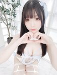 [Cosplay] 霜月shimo - Blue Lingerie