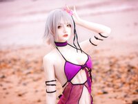 [Cosplay] Airi 仙九 - Black Swimsuit 黑贞水着