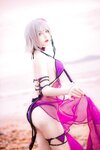 [Cosplay] Airi 仙九 - Black Swimsuit 黑贞水着