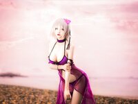 [Cosplay] Airi 仙九 - Black Swimsuit 黑贞水着