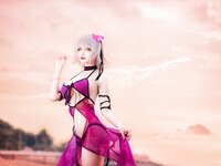 [Cosplay] Airi 仙九 - Black Swimsuit 黑贞水着