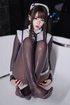 [Cosplay] 轩萧学姐 - 连体丝女仆