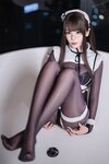 [Cosplay] 轩萧学姐 - 连体丝女仆