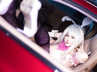 [Cosplay] 抱走莫子aa - 雪女跑车兔女郎