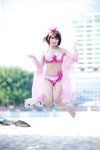 [Cosplay] Eel Feier 鳗鱼霏儿 - Kato Megumi Swimsuit 加藤惠泳装
