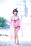 [Cosplay] Eel Feier 鳗鱼霏儿 - Kato Megumi Swimsuit 加藤惠泳装