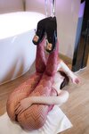[Cosplay] 周妍希 - 黑裙红丝