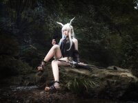 [Cosplay] 麻花麻花酱 - 明日方舟 闪灵泳装