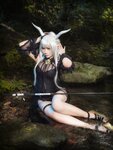 [Cosplay] 麻花麻花酱 - 明日方舟 闪灵泳装