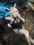 [Cosplay] 麻花麻花酱 - 明日方舟 闪灵泳装