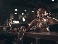 [Cosplay] Yixiao 一笑芳香沁 - Cowboy Leopard Girl 牛仔豹女