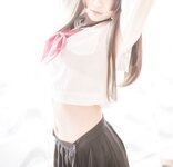 [Cosplay] 白金Saki 半透明水手服