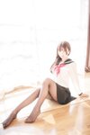 [Cosplay] 白金Saki 半透明水手服