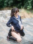 [しずく(原nagisa魔物喵)] - 川で水遊び