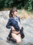 [しずく(原nagisa魔物喵)] - 川で水遊び