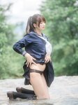 [しずく(原nagisa魔物喵)] - 川で水遊び