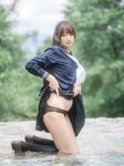 [しずく(原nagisa魔物喵)] - 川で水遊び