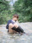 [しずく(原nagisa魔物喵)] - 川で水遊び