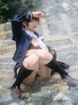 [しずく(原nagisa魔物喵)] - 川で水遊び