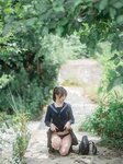 [しずく(原nagisa魔物喵)] - 川で水遊び