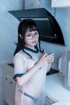 [Cosplay] Qiyuemiaozi 七月喵子 - Yogurt glasses girl 酸奶眼镜娘