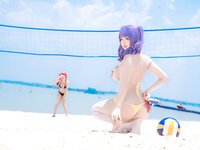 [Cosplay] 隼隼子 & 刺青Poi - 沙滩排球