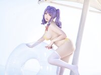 [Cosplay] 隼隼子 & 刺青Poi - 沙滩排球