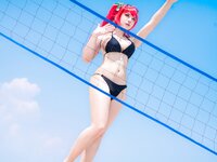 [Cosplay] 隼隼子 & 刺青Poi - 沙滩排球