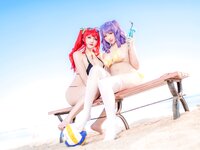 [Cosplay] 隼隼子 & 刺青Poi - 沙滩排球