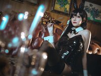 [Cosplay] Yixiaoran 一只冉呐 - Atago Bunny Girl 爱宕兔女郎