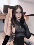 [Cosplay] Vams 子 - Dark Cheongsam Selfie 暗黑旗袍自拍