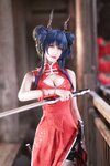 [Cosplay] Sandu 69 三度69 - Tomorrow's Ark Chen Cheongsam 明日方舟陈旗袍