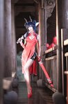 [Cosplay] Sandu 69 三度69 - Tomorrow's Ark Chen Cheongsam 明日方舟陈旗袍