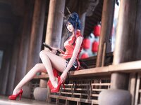 [Cosplay] Sandu 69 三度69 - Tomorrow's Ark Chen Cheongsam 明日方舟陈旗袍