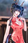 [Cosplay] Sandu 69 三度69 - Tomorrow's Ark Chen Cheongsam 明日方舟陈旗袍