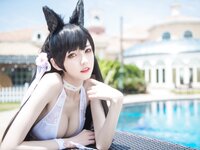 [Cosplay] Ni De Fu Qing 你的负卿 - Atago Swimsuit 爱宕泳装