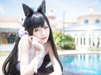 [Cosplay] Ni De Fu Qing 你的负卿 - Atago Swimsuit 爱宕泳装