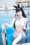 [Cosplay] Ni De Fu Qing 你的负卿 - Atago Swimsuit 爱宕泳装