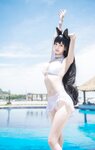 [Cosplay] Ni De Fu Qing 你的负卿 - Atago Swimsuit 爱宕泳装