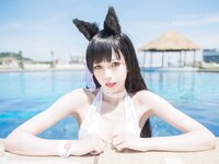 [Cosplay] Ni De Fu Qing 你的负卿 - Atago Swimsuit 爱宕泳装
