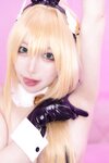 [Cosplay] Karen Kuroki 黒跪カレン - Rupee-chan's Naughty Bunny Streaming Activities ルピーちゃんのえちえちバニー配信活動