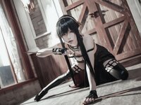 [Cosplay] 尤物清水由乃 - 间谍过家家 约尔战斗服