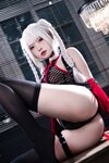 [Cosplay] 尤物清水由乃 - 白发护士