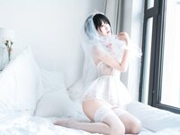 [Cosplay] Sandu 69 三度69 - Wedding Dress Peacock Feather 婚纱孔雀翎
