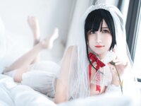 [Cosplay] Sandu 69 三度69 - Wedding Dress Peacock Feather 婚纱孔雀翎