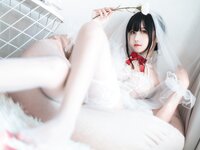 [Cosplay] Sandu 69 三度69 - Wedding Dress Peacock Feather 婚纱孔雀翎
