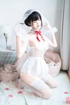 [Cosplay] Sandu 69 三度69 - Wedding Dress Peacock Feather 婚纱孔雀翎