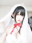 [Cosplay] Sandu 69 三度69 - Wedding Dress Peacock Feather 婚纱孔雀翎