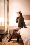 [Cosplay] Yibeibuchi 一北亦北 - Glasses Girl Black Stockings 眼镜娘黑丝
